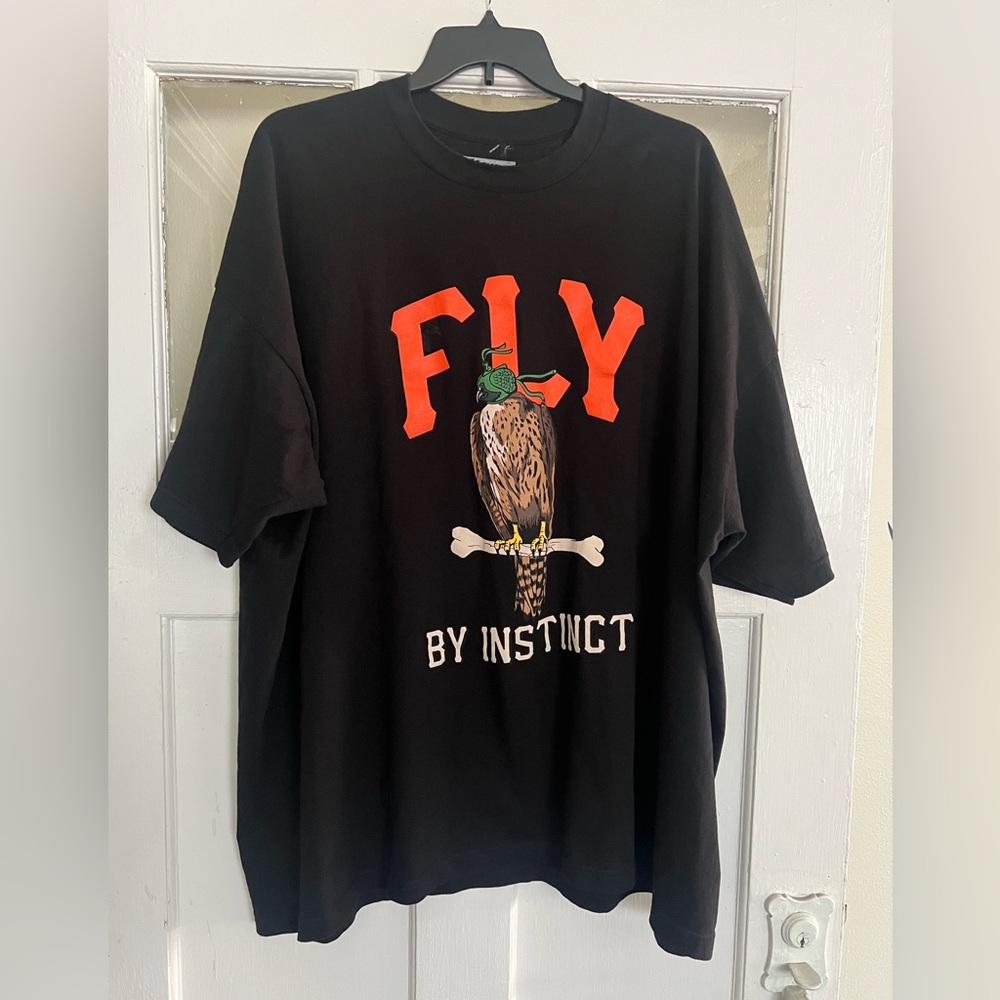 Instinctive Flight Black Bird Graphic Tee